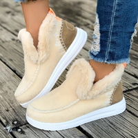 Chaussons d’hiver douillets à doublure polaire pour femmes