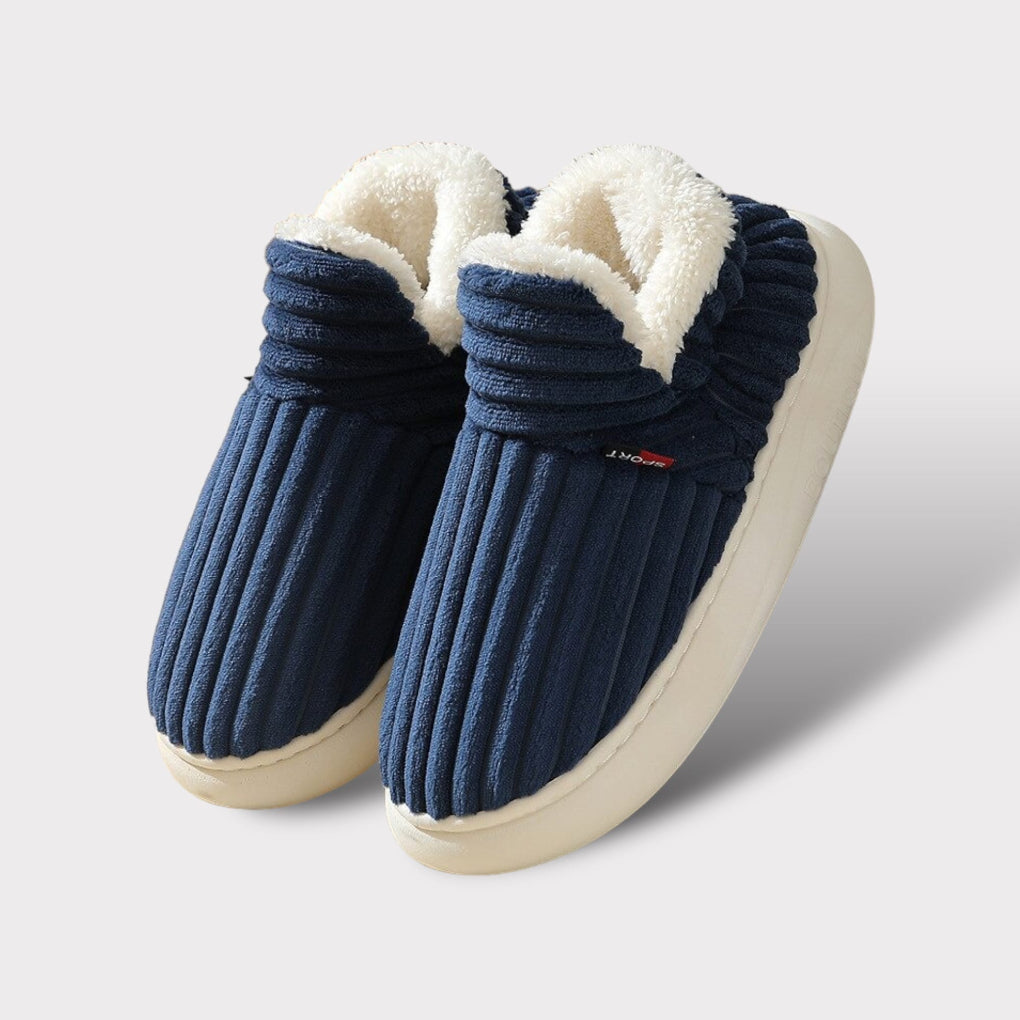 Chaussons en fourrure ergonomiques ultra chauds