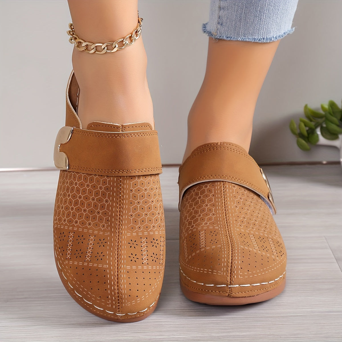 Chaussons orthopédiques confortables à semelle antidérapante pour femme