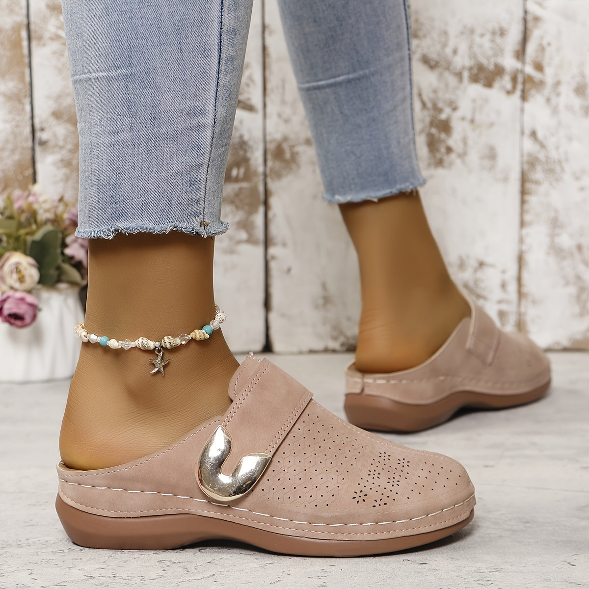 Chaussons orthopédiques confortables à semelle antidérapante pour femme