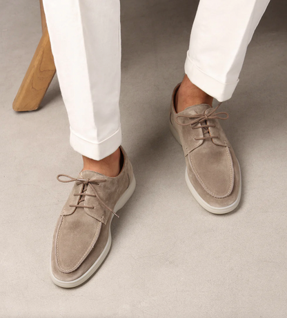 Chaussures bateau décontractées à lacets pour homme