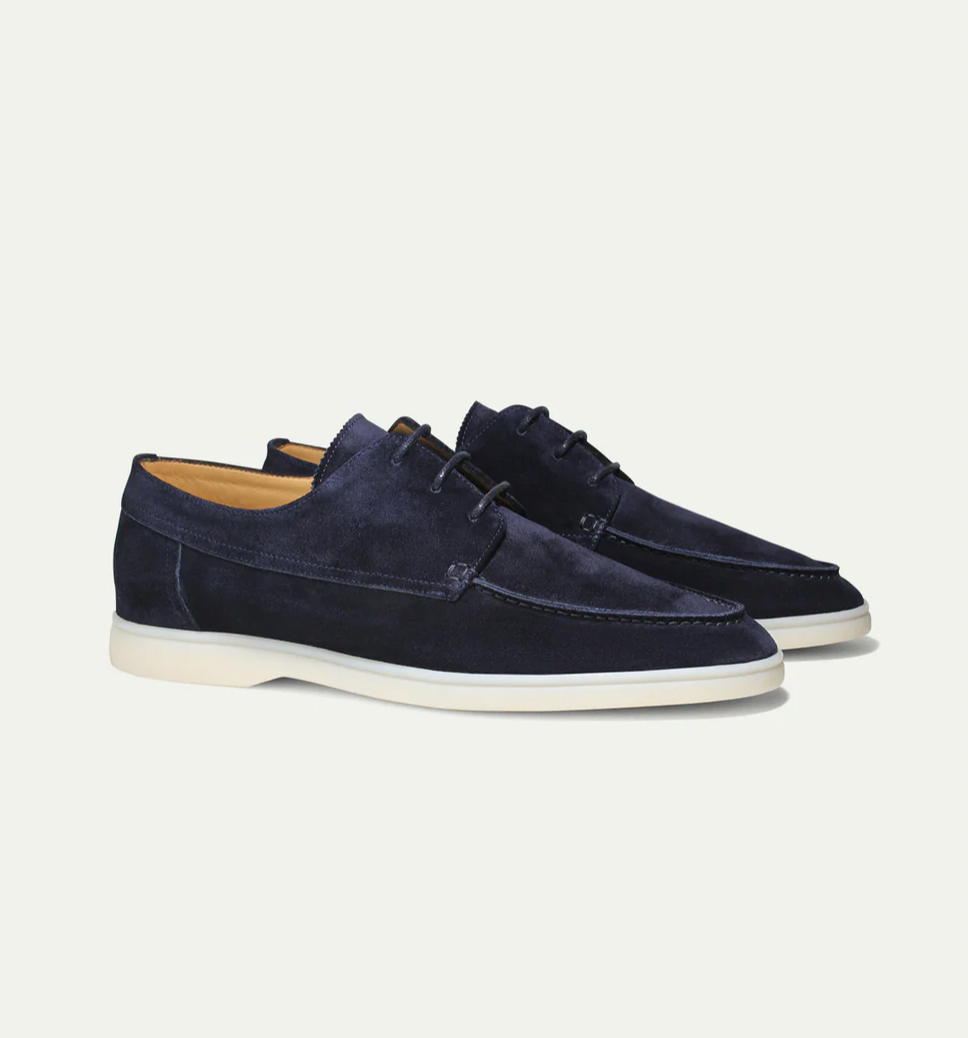 Chaussures bateau décontractées à lacets pour homme