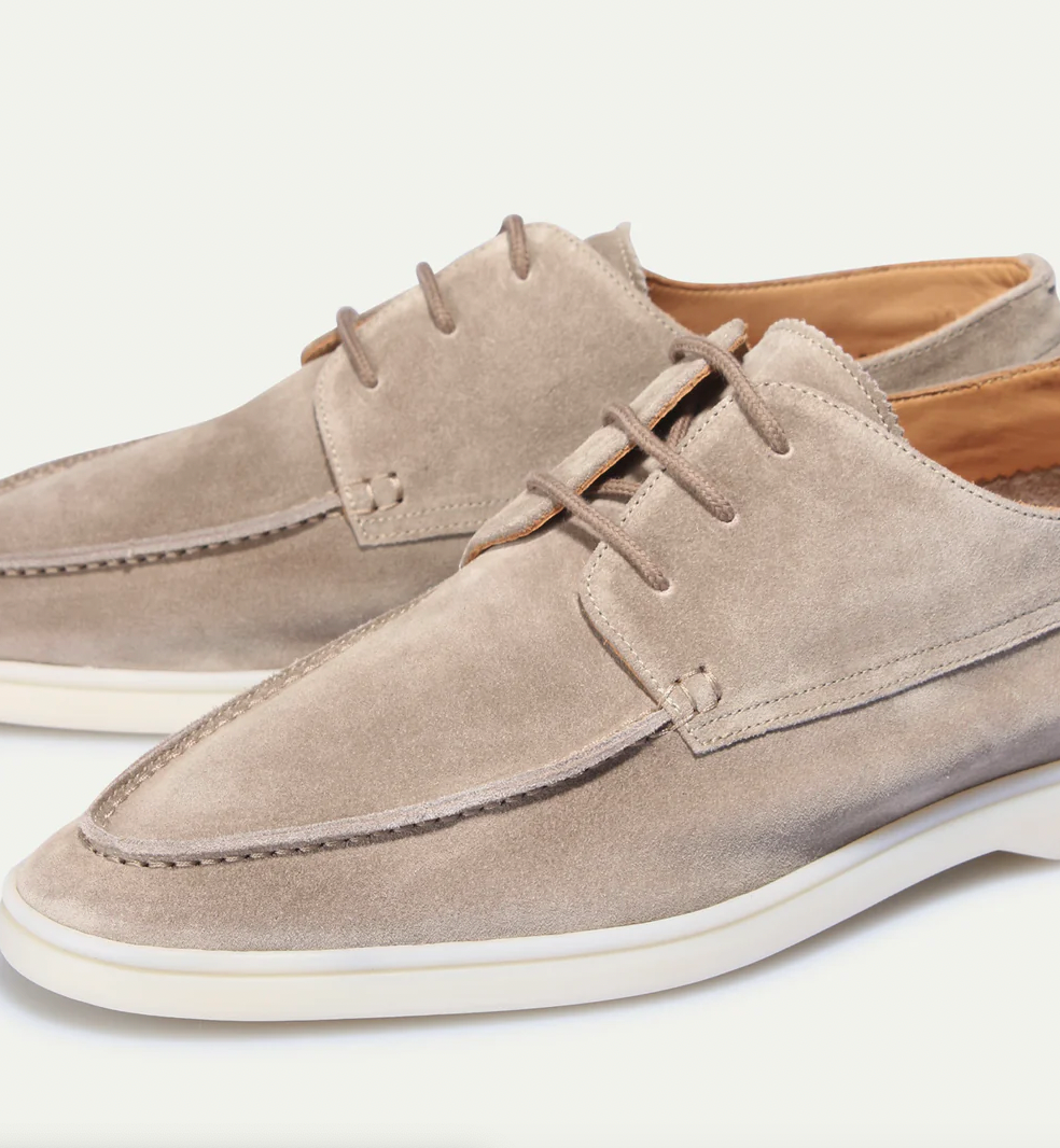 Chaussures bateau décontractées à lacets pour homme