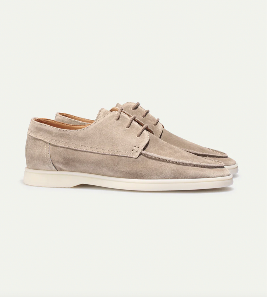 Chaussures bateau décontractées à lacets pour homme