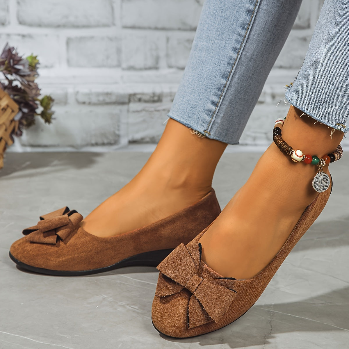 Chaussures compensées femme à nœud