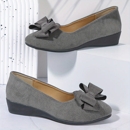 Chaussures compensées femme à nœud