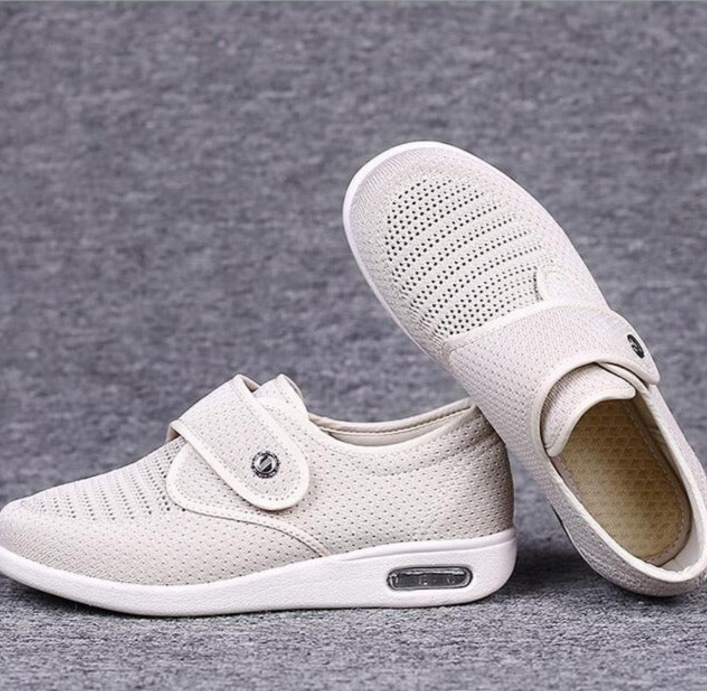 Chaussures de confort pour diabétiques à bride réglable