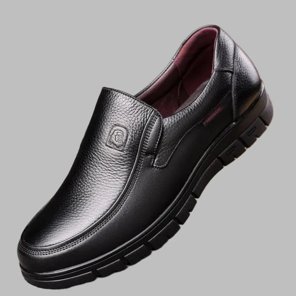 Chaussures décontractées en cuir véritable pour homme