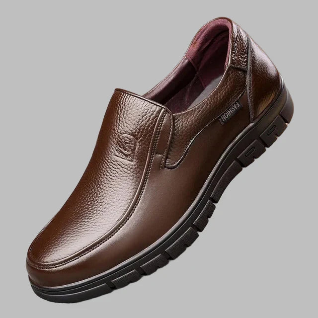 Chaussures décontractées en cuir véritable pour homme