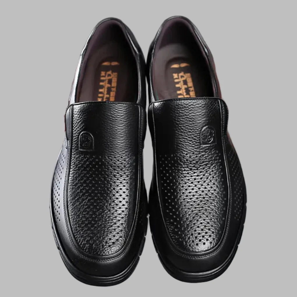 Chaussures décontractées en cuir véritable pour homme