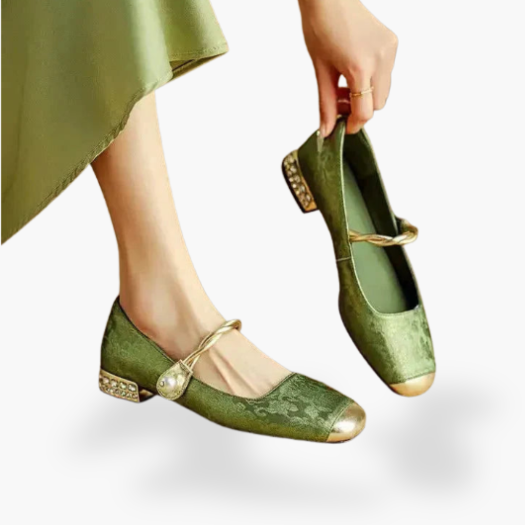 Chaussures Mary Jane pour femme à bout carré et petit talon