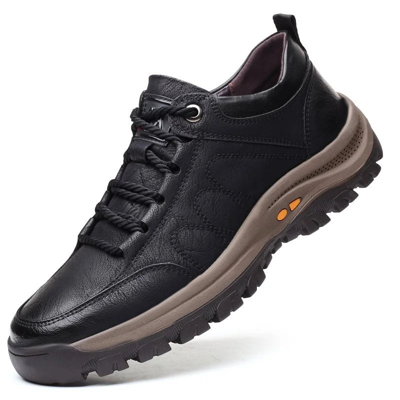Chaussures orthopédiques en cuir imperméables avec maintien