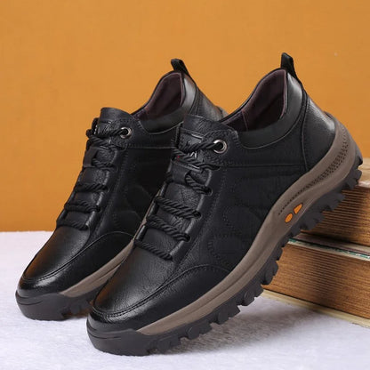 Chaussures orthopédiques en cuir imperméables avec maintien