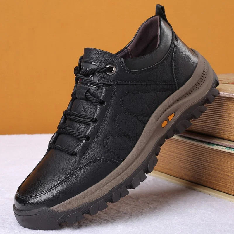 Chaussures orthopédiques en cuir imperméables avec maintien
