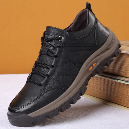 Chaussures orthopédiques en cuir imperméables avec maintien