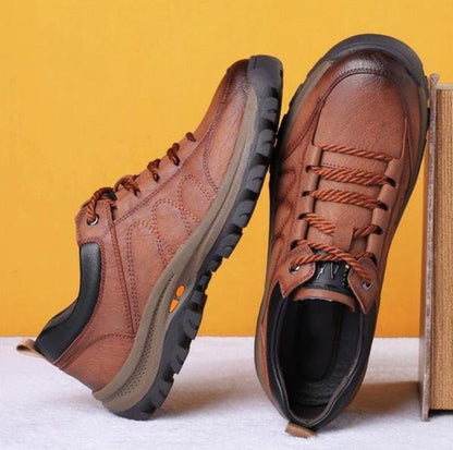Chaussures orthopédiques en cuir imperméables avec maintien