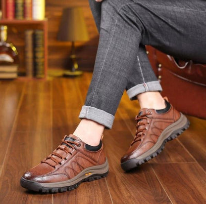 Chaussures orthopédiques en cuir imperméables avec maintien