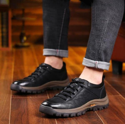 Chaussures orthopédiques en cuir imperméables avec maintien
