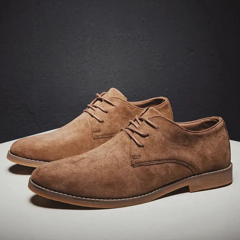 Chaussures richelieu en daim pour homme