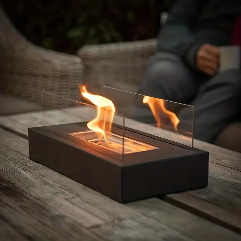 Cheminée de table au bioéthanol, design moderne