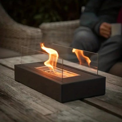 Cheminée de table au bioéthanol, design moderne