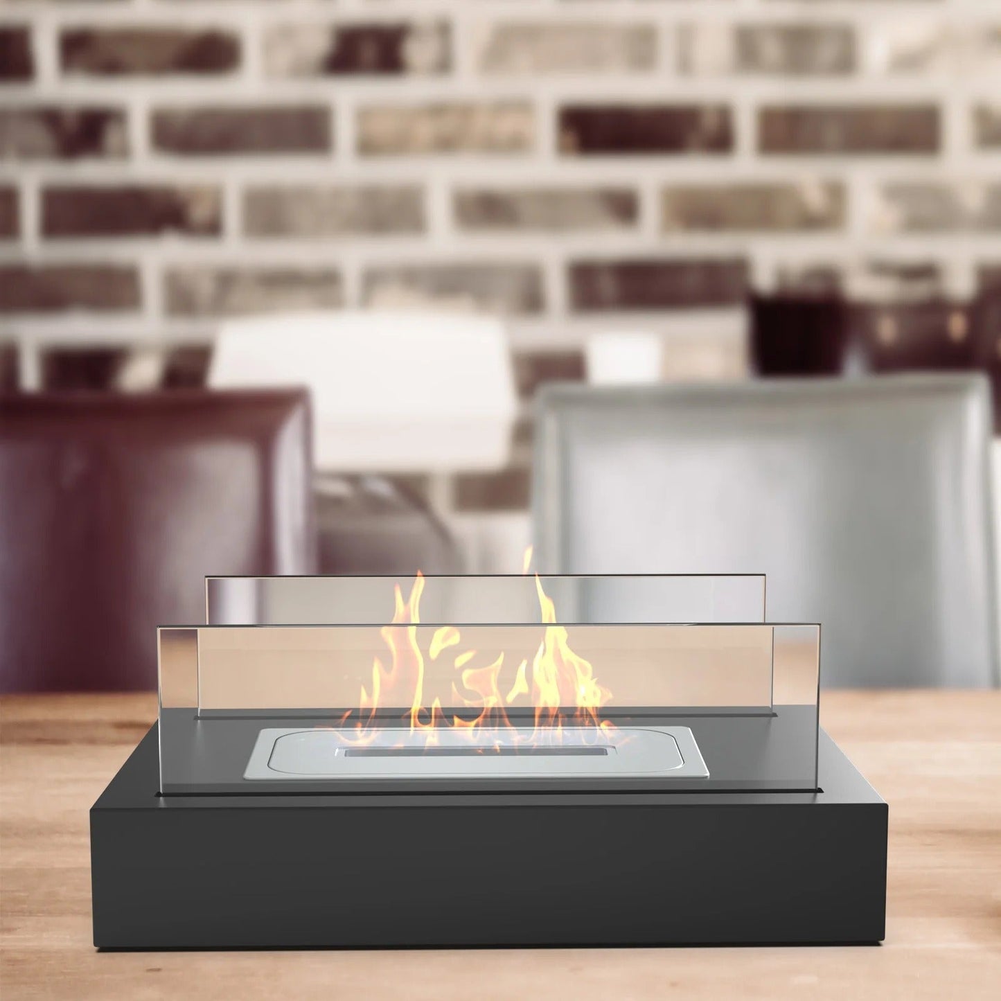 Cheminée de table au bioéthanol, design moderne