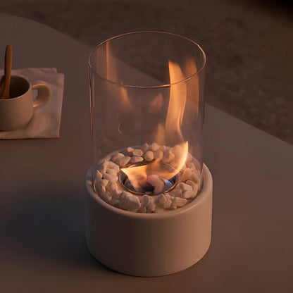 Cheminée de table sans fumée élégante pour l’intérieur et l’extérieur