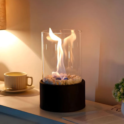 Cheminée de table sans fumée élégante pour l’intérieur et l’extérieur