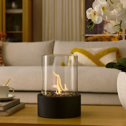 Cheminée de table sans fumée élégante pour l’intérieur et l’extérieur