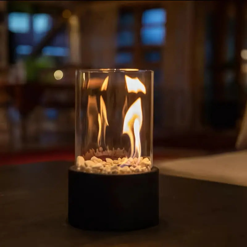 Cheminée portable moderne - ambiance chaleureuse