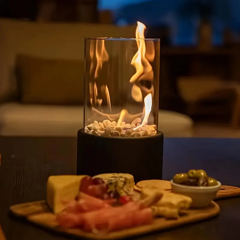 Cheminée portable moderne - ambiance chaleureuse