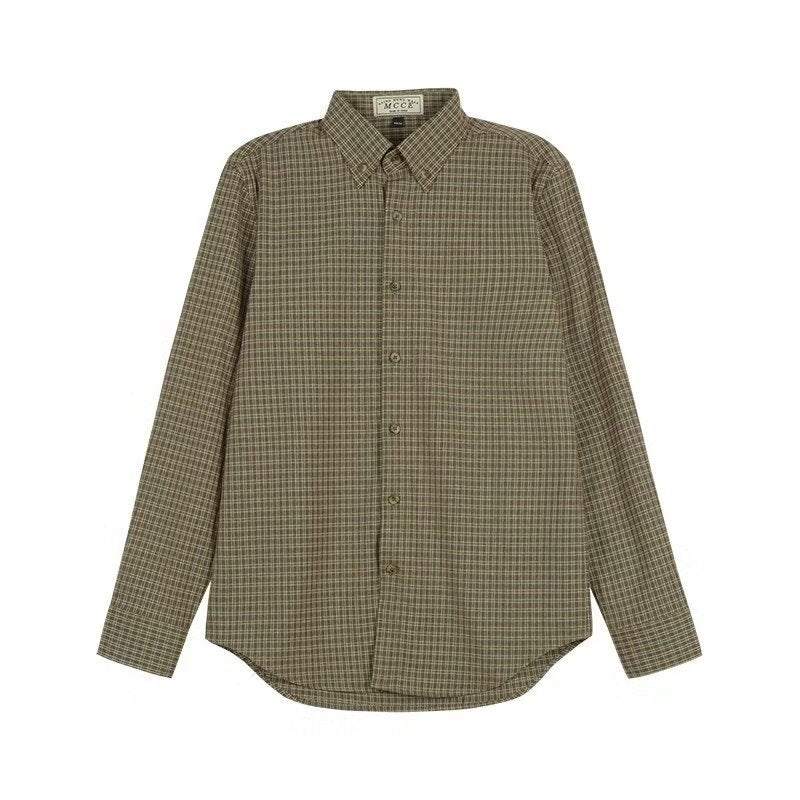 Chemise à rayures à manches longues pour homme
