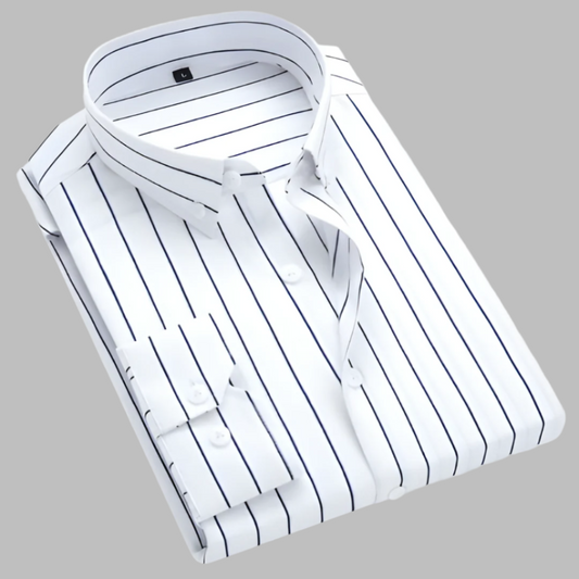 Chemise boutonnée à rayures polyvalente