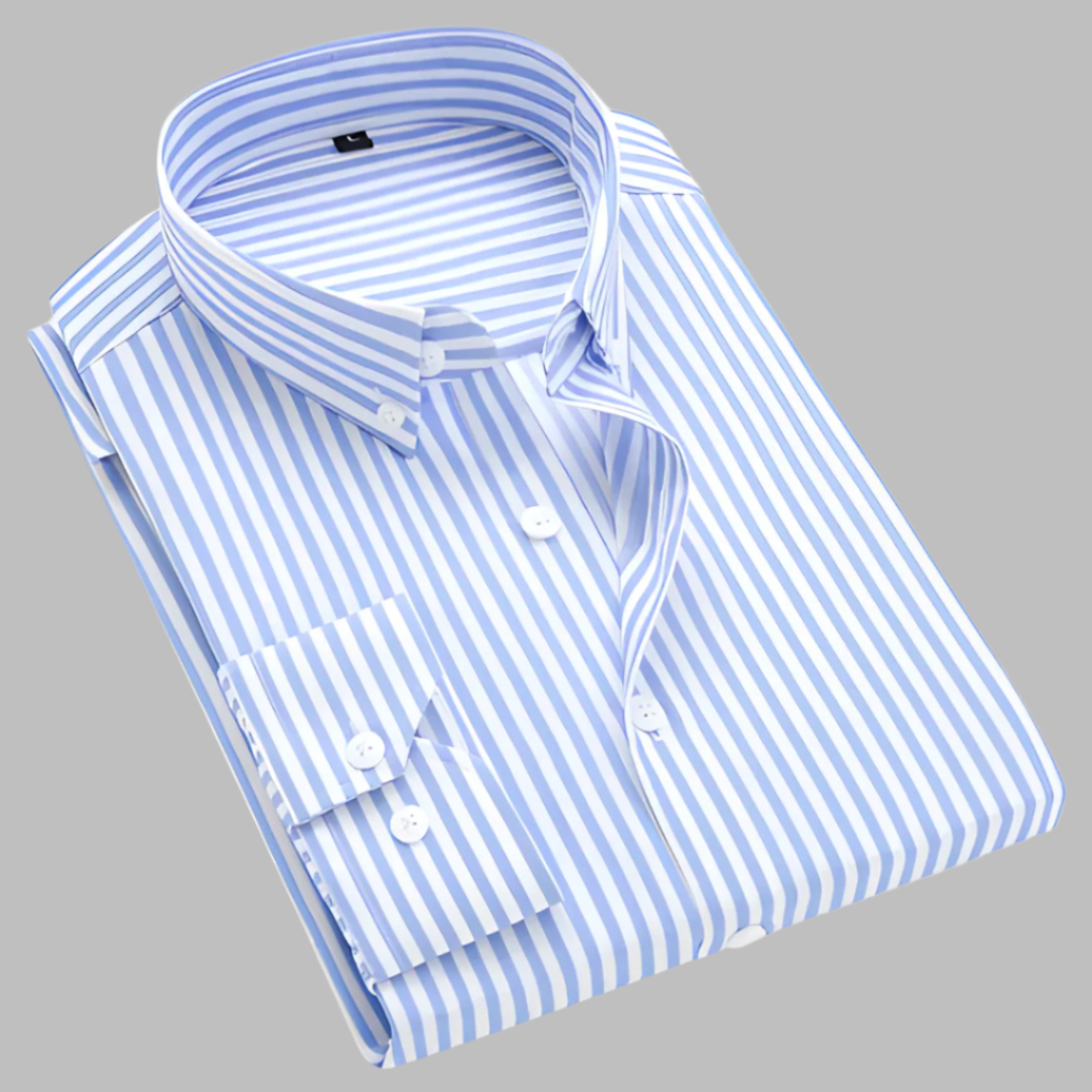 Chemise boutonnée à rayures polyvalente