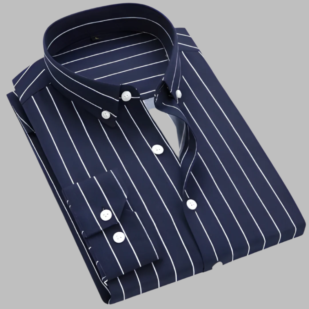 Chemise boutonnée à rayures polyvalente