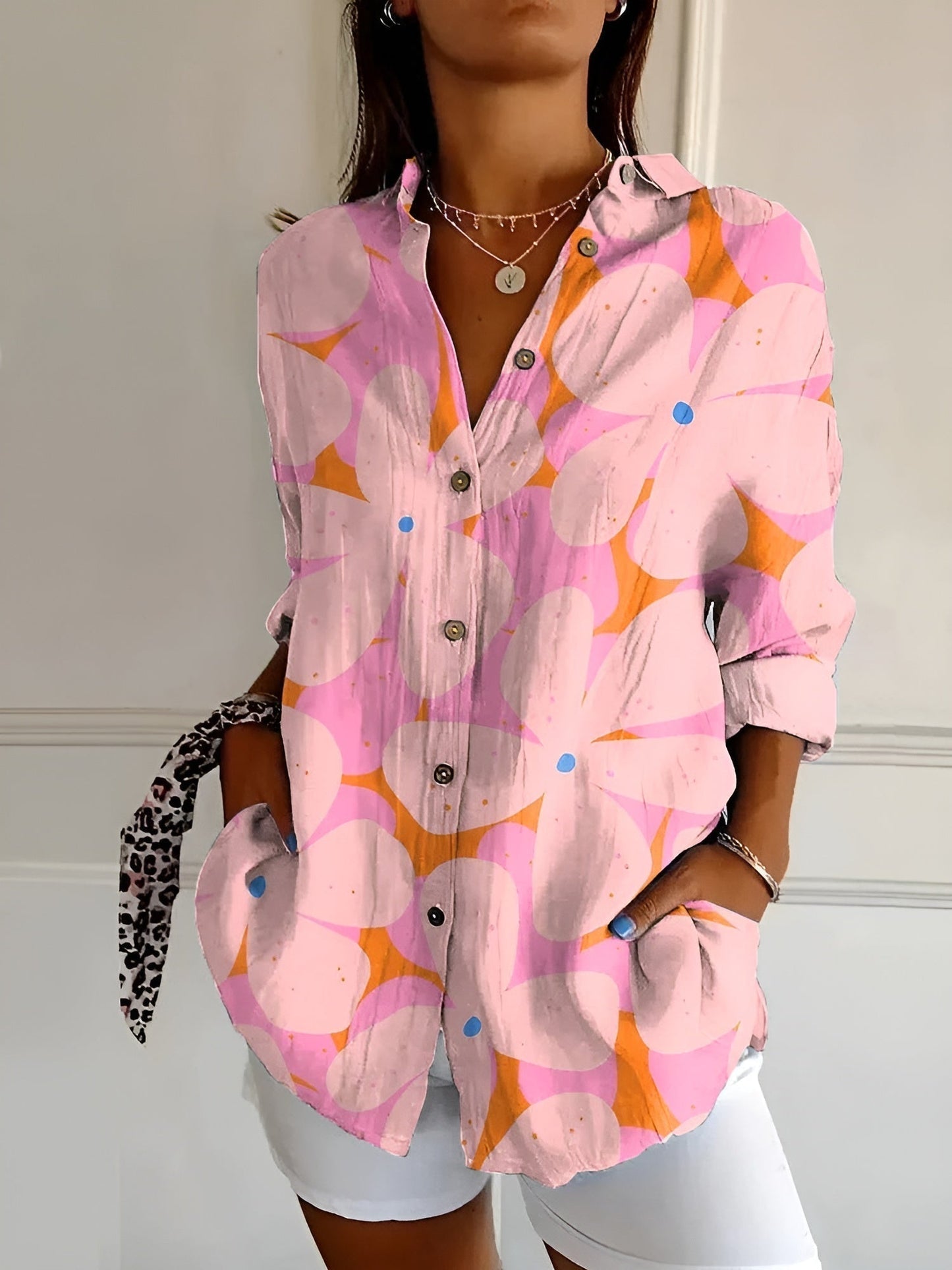 Chemise boutonnée élégante pour femme