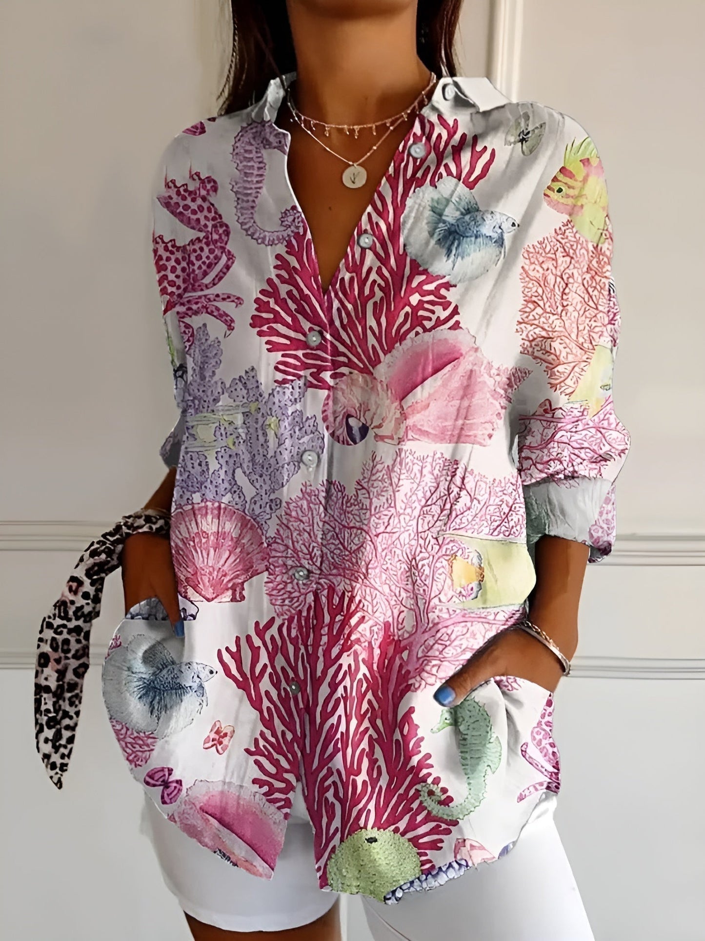 Chemise boutonnée élégante pour femme