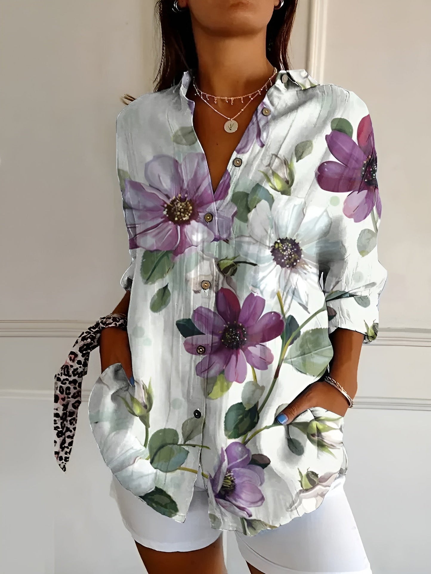 Chemise boutonnée élégante pour femme