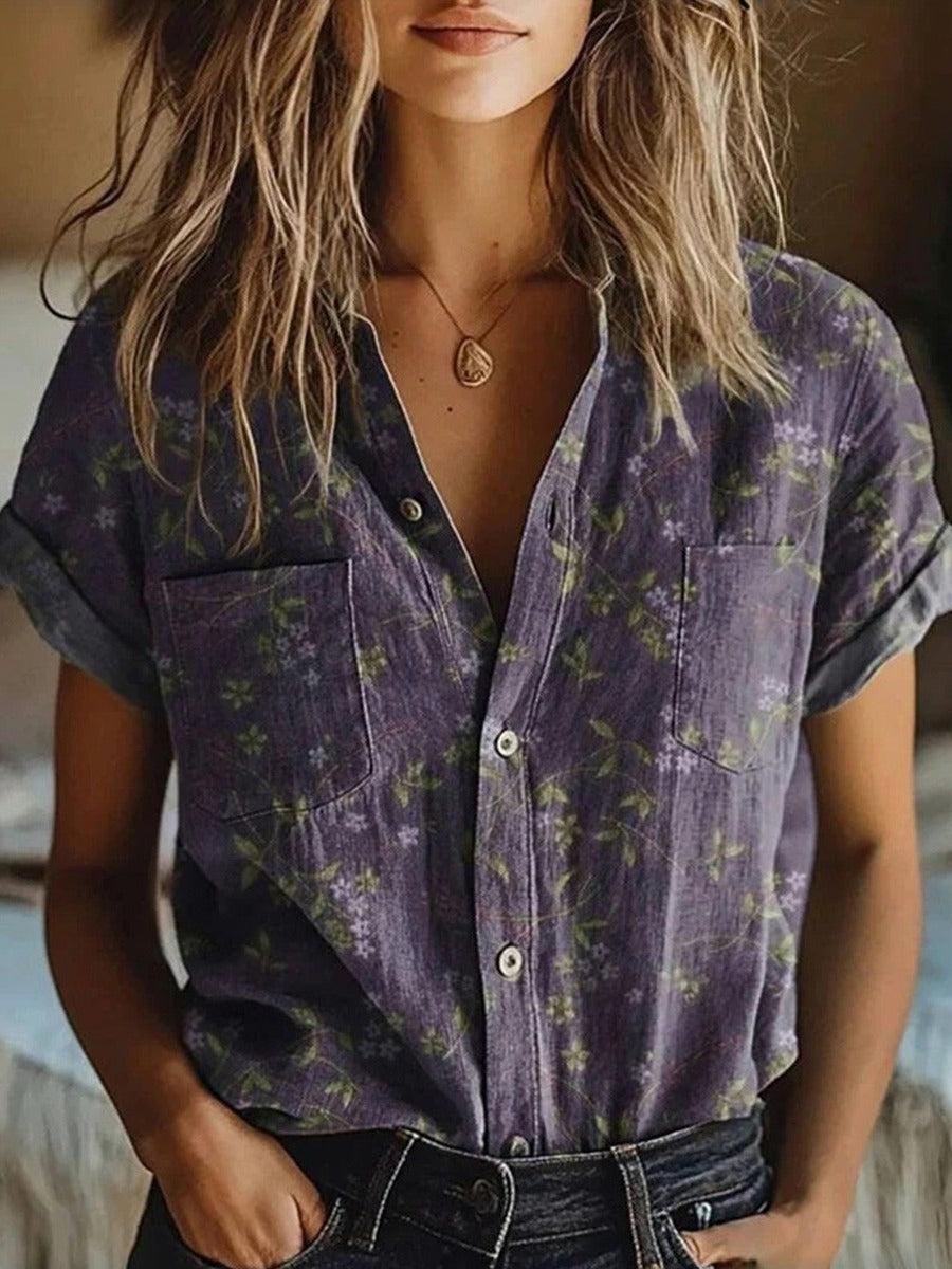 Chemise boutonnée pour femme