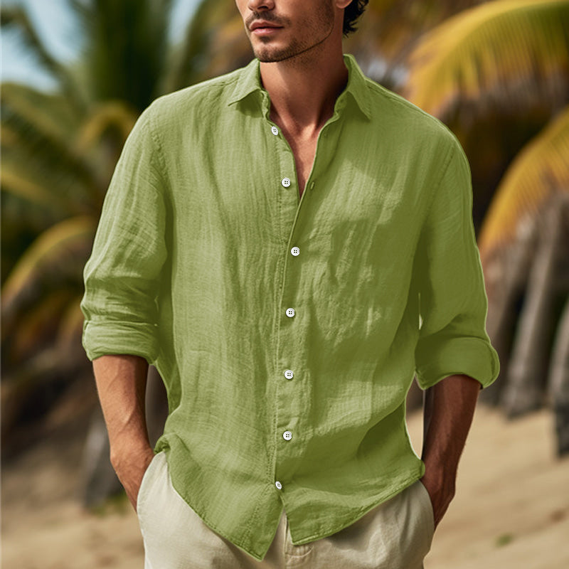Chemise décontractée à boutons pour homme