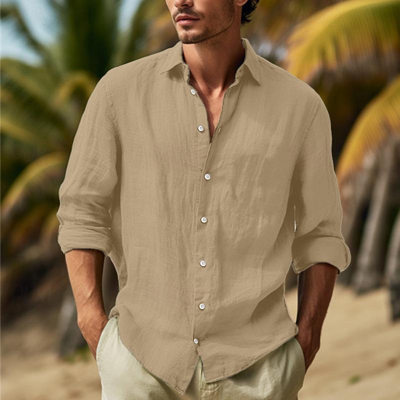 Chemise décontractée à boutons pour homme