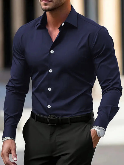 Chemise habillée coupe slim pour homme