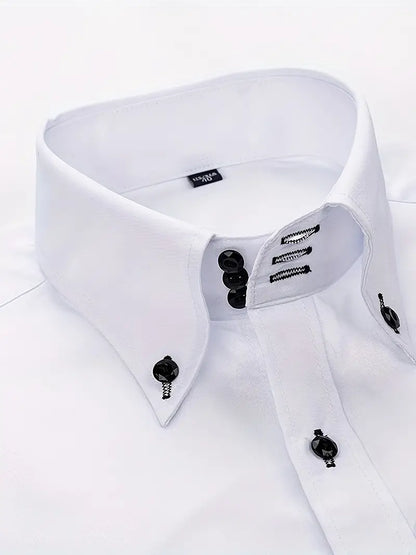 Chemise homme à col boutonné coupe slim