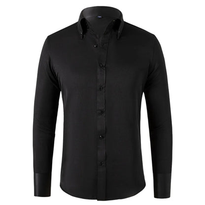 Chemise homme à col boutonné coupe slim