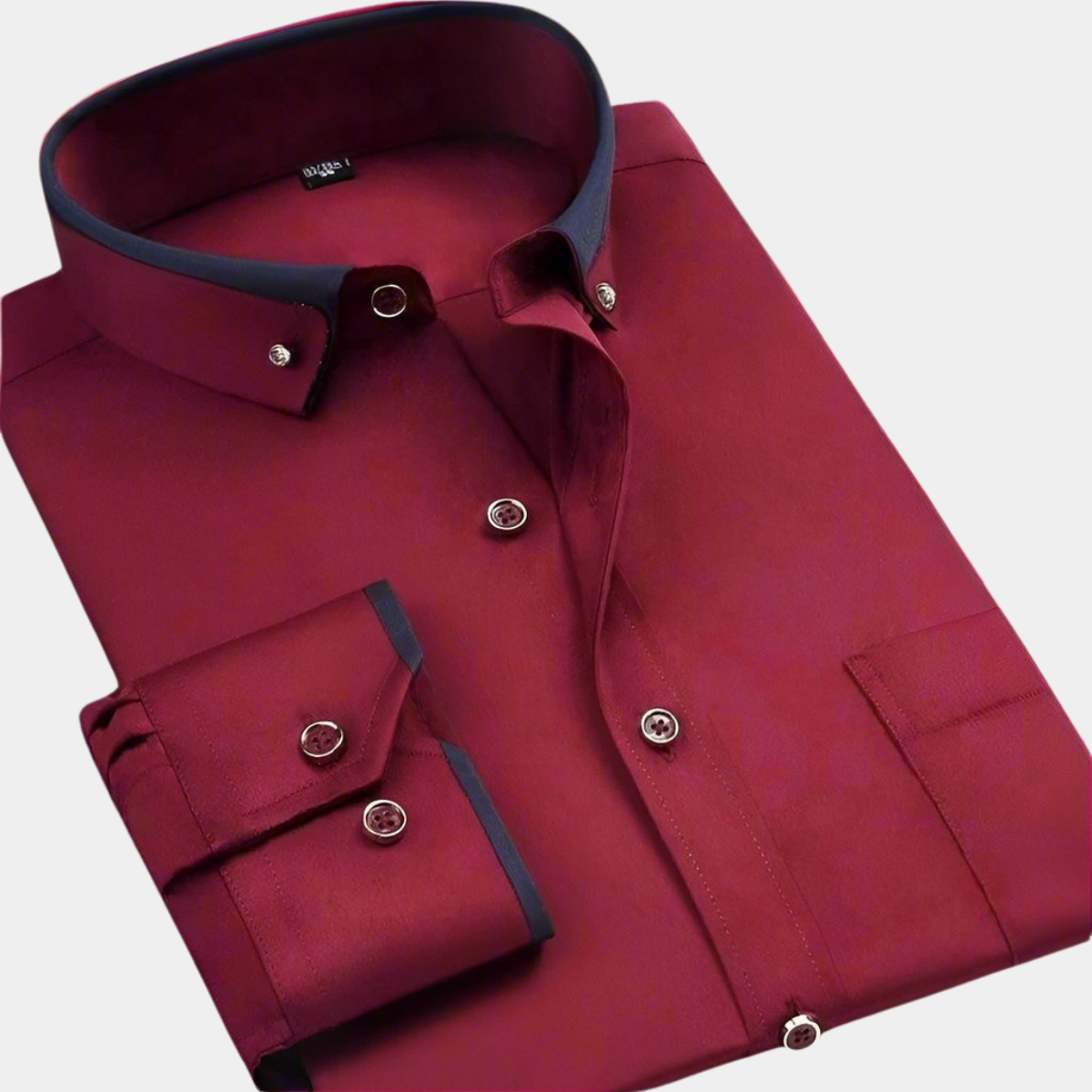 Chemise homme à col contrasté