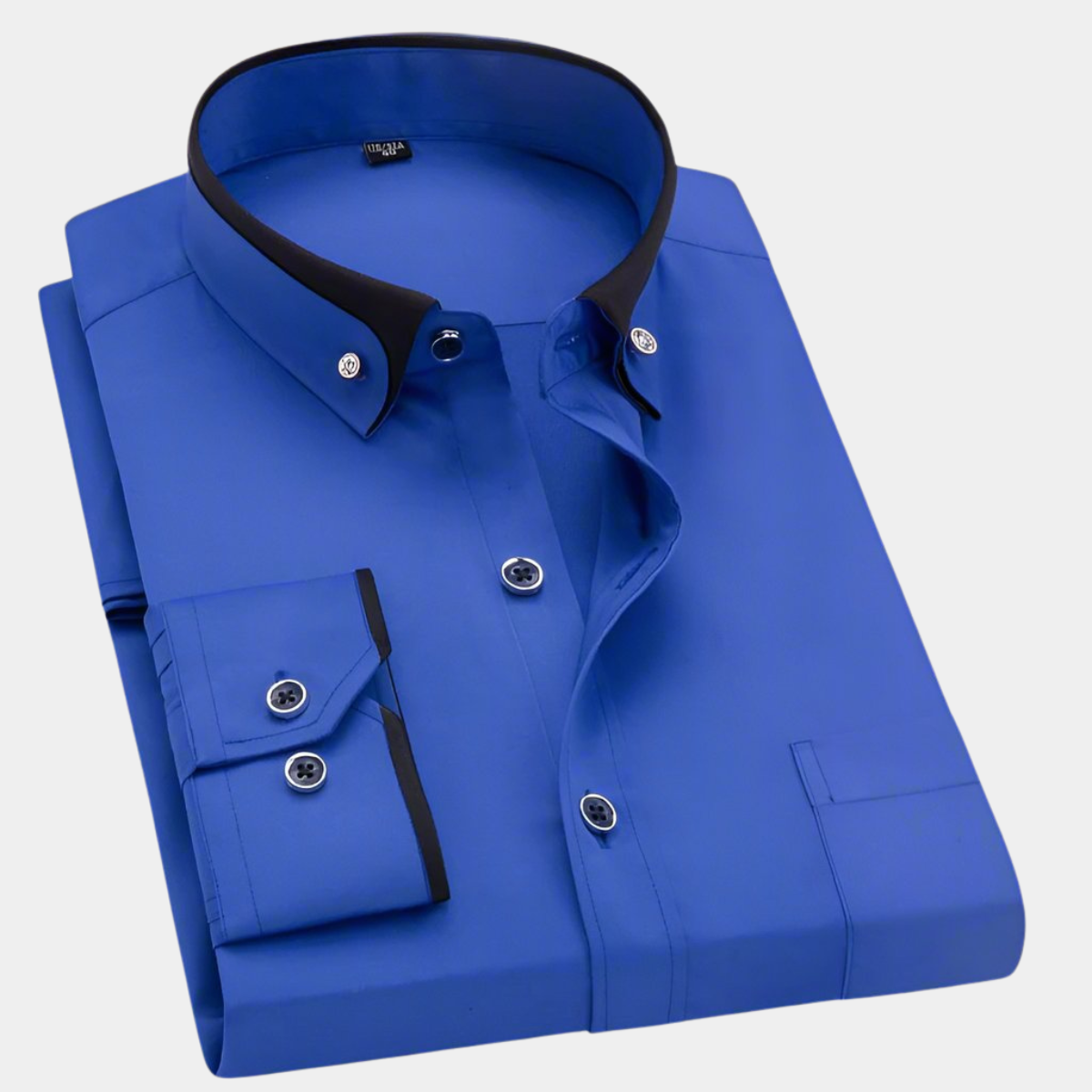 Chemise homme à col contrasté