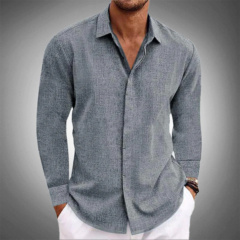 Chemise homme à fermeture boutonnée