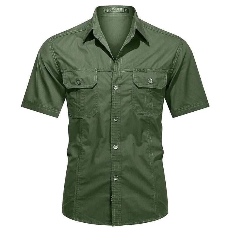 Chemise homme à fermeture boutonnée - décontractée