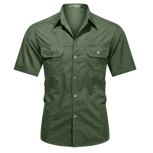 Chemise homme à fermeture boutonnée - décontractée