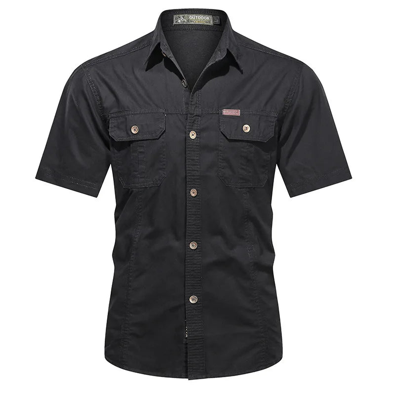 Chemise homme à fermeture boutonnée - décontractée